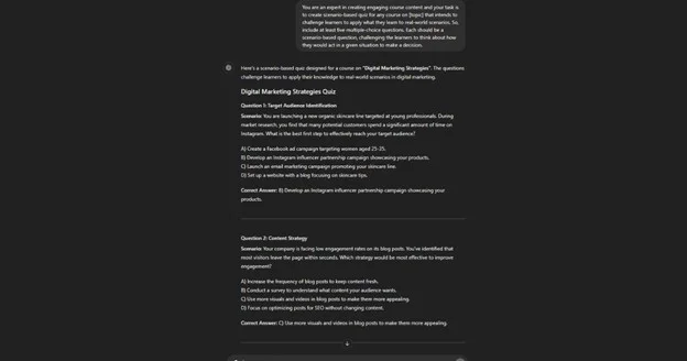 ChatGPT Prompts for Crafting Engaging Course Content