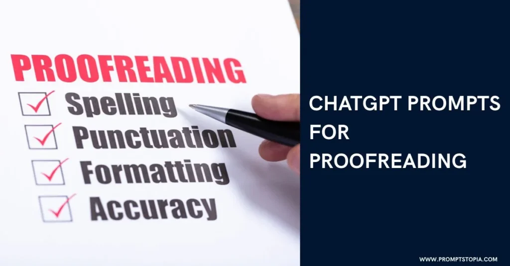 ChatGPT Prompts for Proofreading