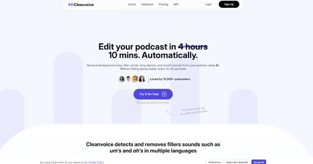 best tools of audio editing
Cleanvoice