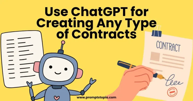 Use ChatGPT for Creating Any Type of Contracts