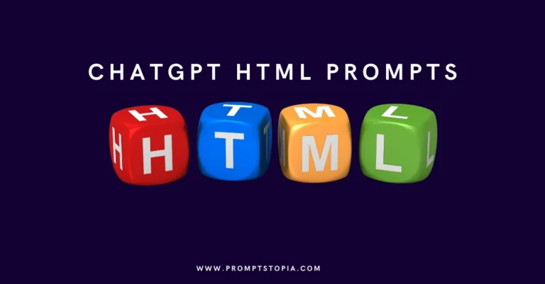 chatgpt html prompts