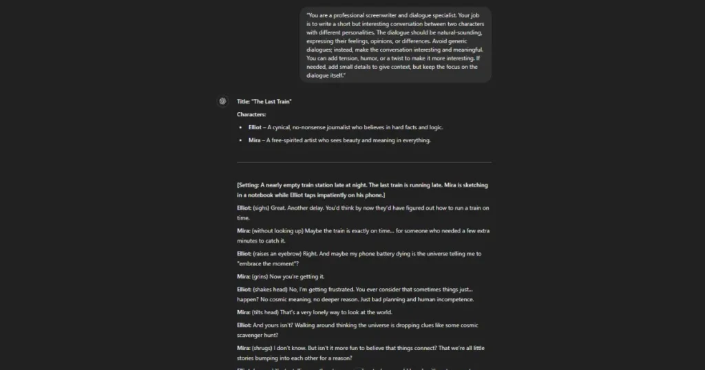 AI Prompts to Get Rid of Writer's Block prompt response