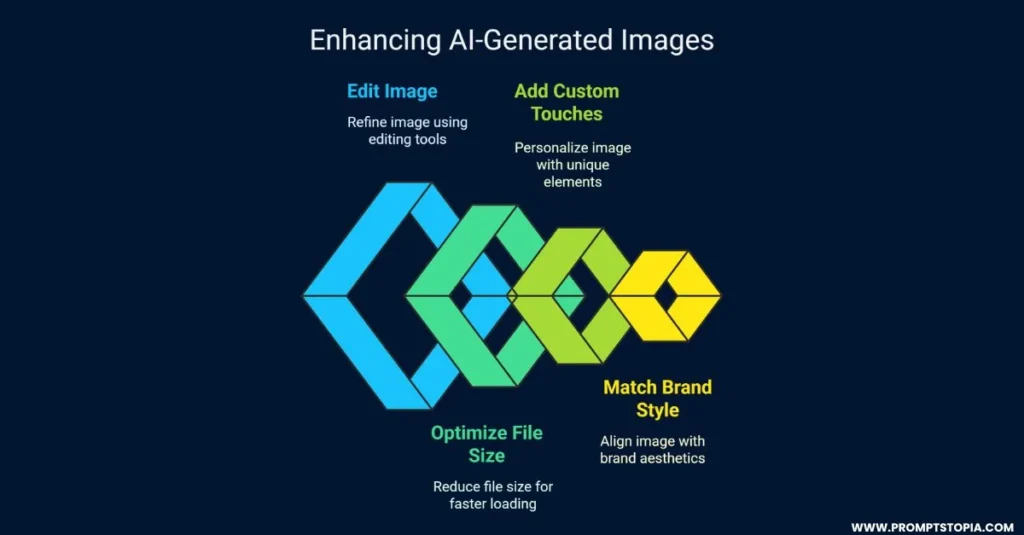 Enhancing and Editing AI-Generated Art
